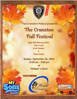 Mayor Hopkins, CPD Announce Cranston Fall Festival 2024 on Sunday, Sept. 22